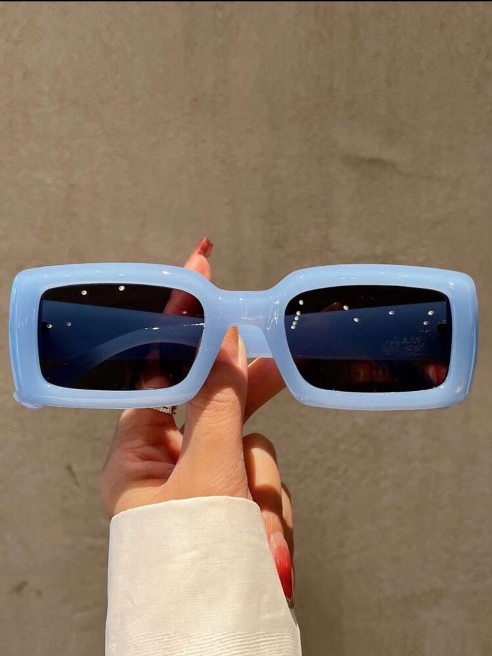 NWOT SHEIN Blue Rectangle Sunglasses